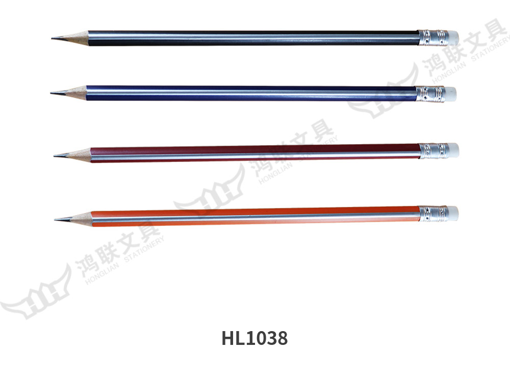 HL1038 6色抽银角带皮头彩盒装