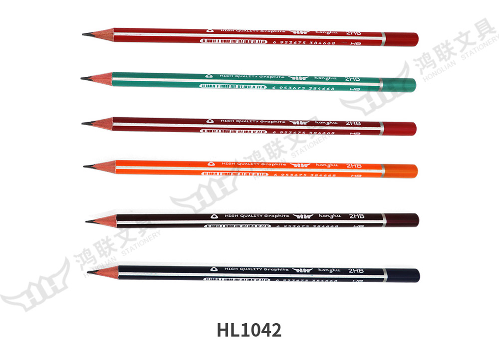 HL1042哑光三角杆银色抽角沾银圈HB PVC盒装