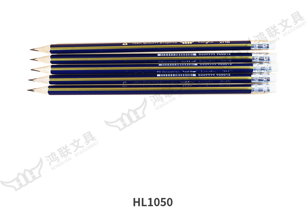 HL1050蓝金抽条三角杆带皮头