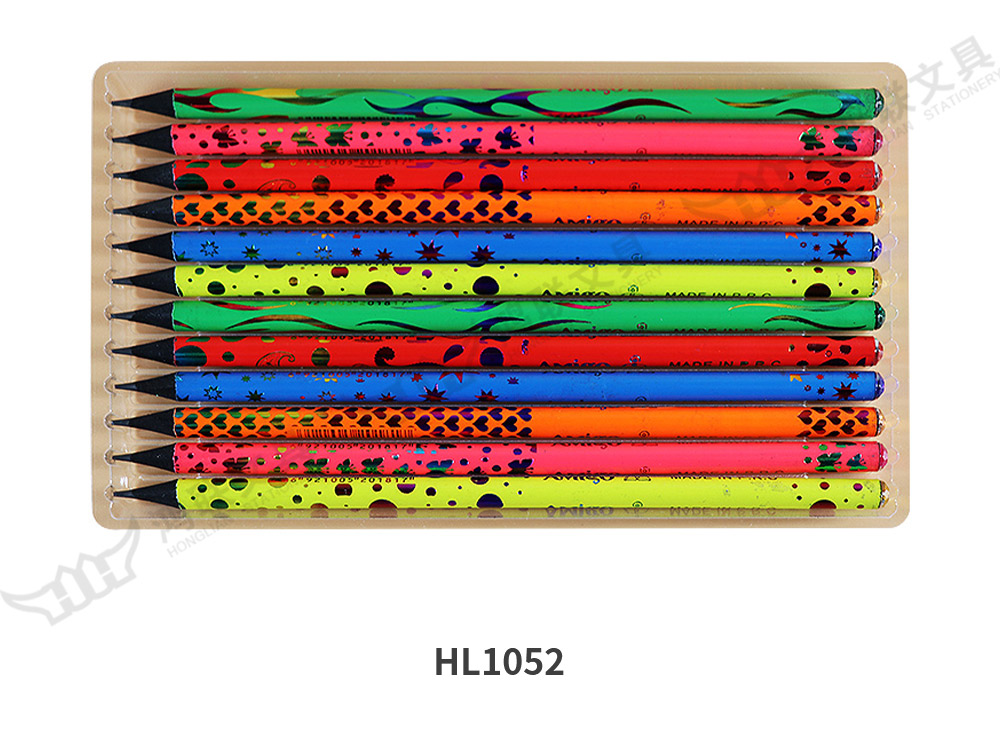 HL1052黑木圆杆荧光漆热转印粘钻